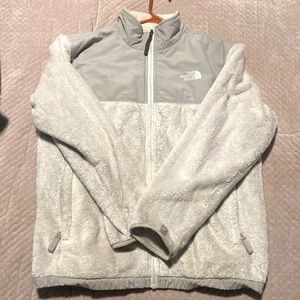 White North Face Furry Jacket